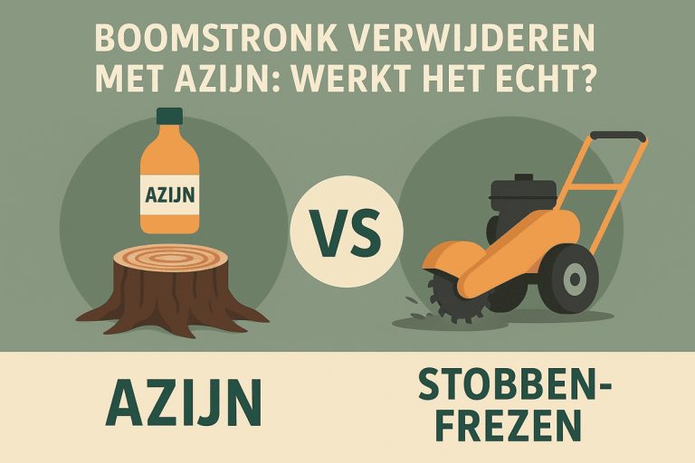 Boomstronk verwijderen met azijn