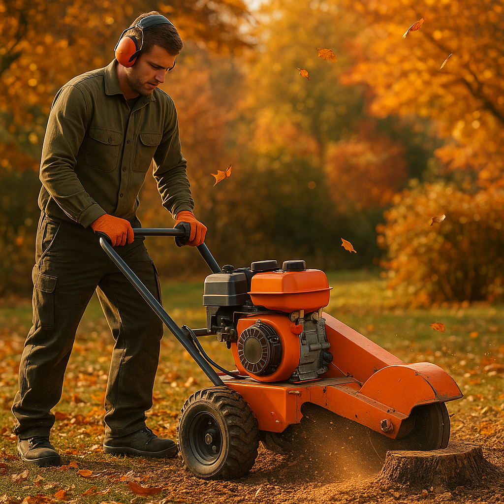 Boomstronk frezen herfst